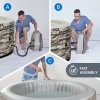 Spa ogrodowe, basen pompowany, hydromasaż AVENLI NICE 6 osobowe 204x70 cegła